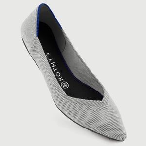 Rothy’s Point Shoes, Flax Birdseye (Retired), Size 9.5